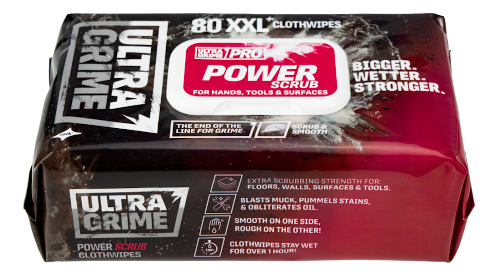 Ultragrime Power Scrub Wipes 80pk