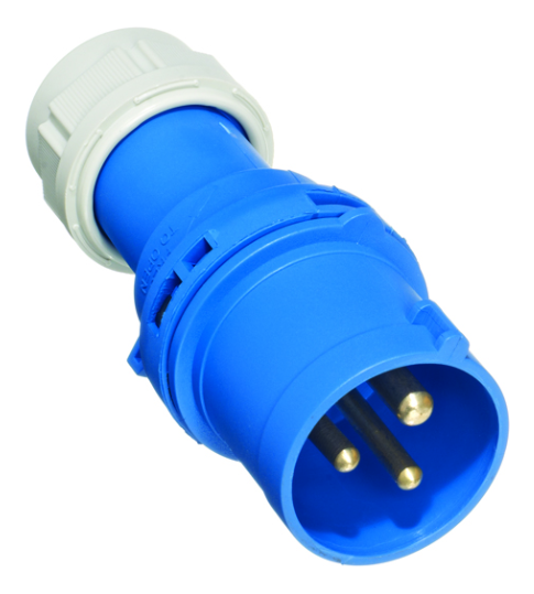 Europa Industrial Plug 2P+E 32A 230V Blue