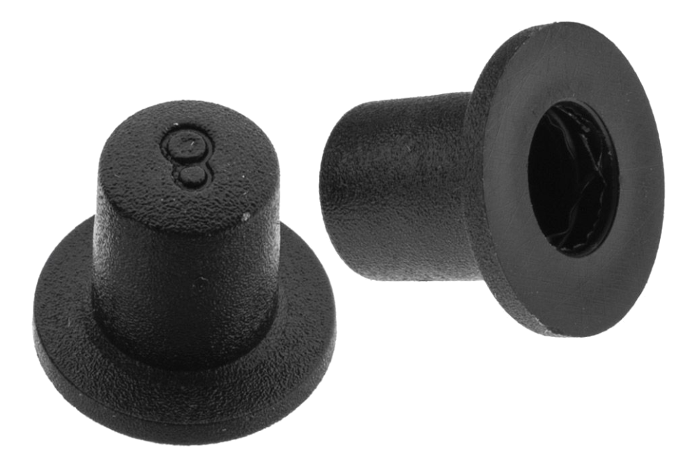 Threaded Rod End Cap 8mm Black