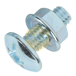 Flanged Roofing Bolts & Nuts M6x25mm 