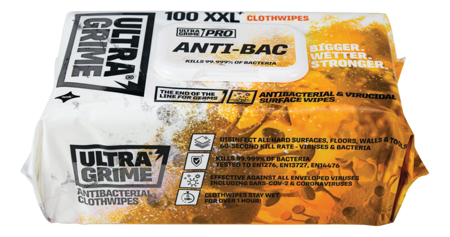 Ultragrime Anti-Bac Wipes 100pk