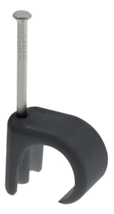 Round Cable Clip 5-7mm Black