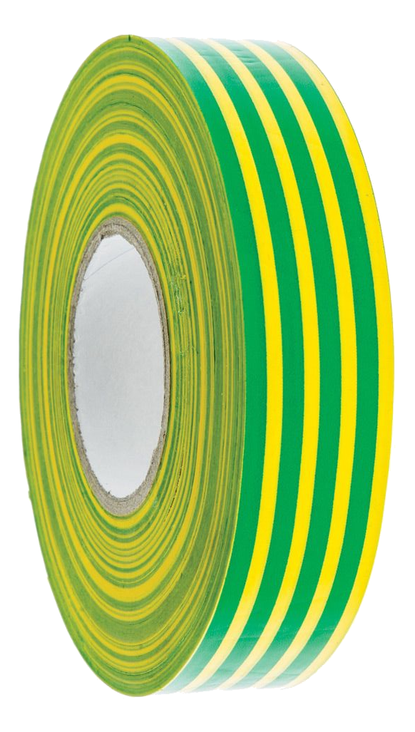 PVC Insulation Tape 19mmx33m Green/Yellow