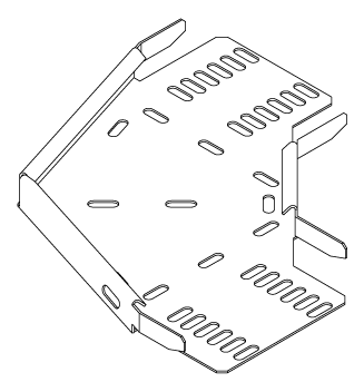 Unistr Medium Duty Tray 90° Flat Bend 450mm Pre Galv