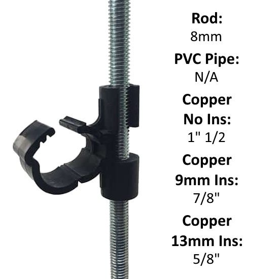 DivTec RPC M8 Stud Clip 40mm