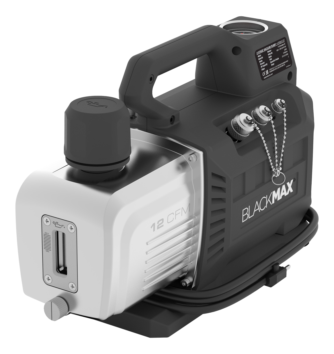 CPS BlackMax Vacuum Pump 12CFM A3 BLDC Dual Voltage w/ 3M Lead