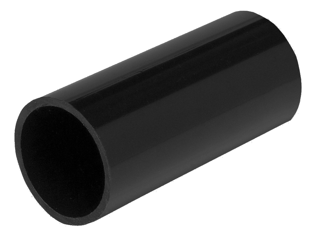 MT Straight Coupler 25mm Black