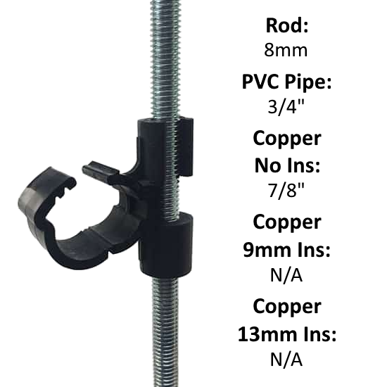 DivTec RPC M8 Stud Clip 22mm (For 3/4
