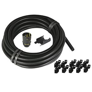 Contractor Pack 10M Flexible Conduit & 10xGlands 32mm Black