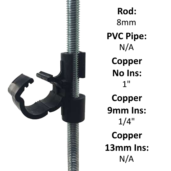 DivTec RPC M8 Stud Clip 25mm