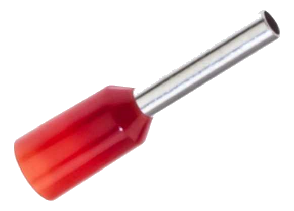 Termtech Bootlace Ferrule 1.0mm Red 