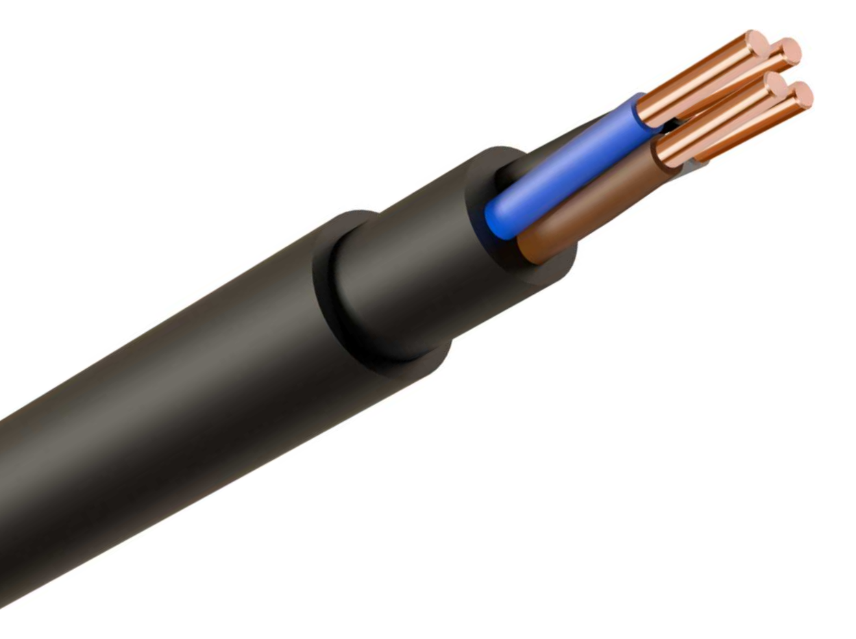 NYYJ Cable 1.5mm 4 Core Black E