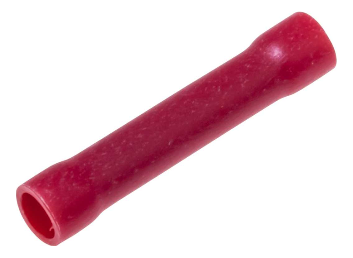 SWA 15BSL Butt Splice Through Crimp 0.5-1.5mm Red