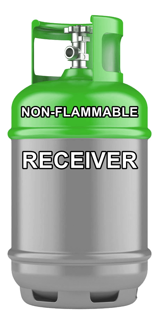 Non-Flammable Gas Receiver/Reclaim Bottle Small Cylinder